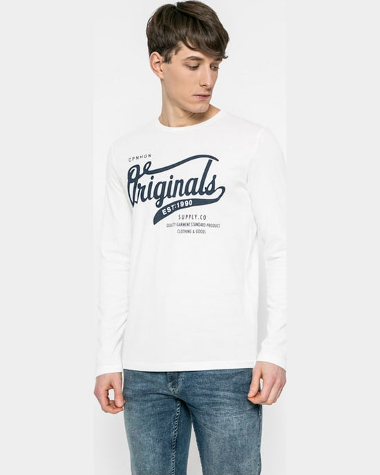 Longsleeve Jack and Jones alb