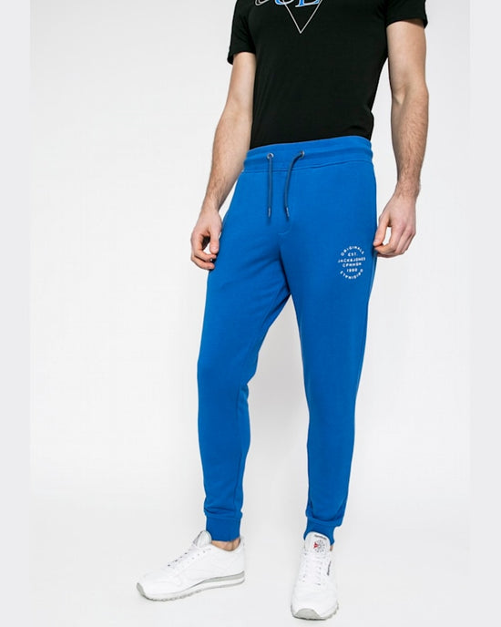 Pantaloni Jack and Jones albastru