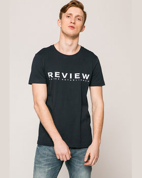 Tricou Negru cu Scris Review