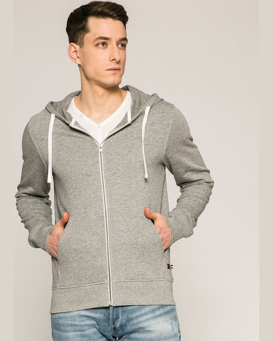 Bluza Jack and Jones gri deschis