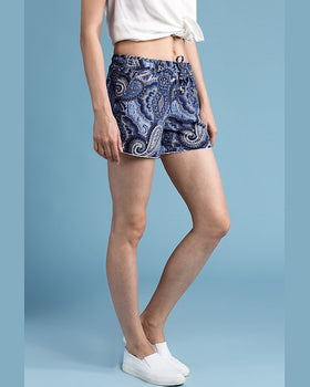 Pantaloni Answear scurti bleumarin