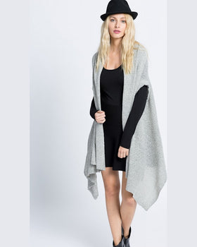 Cardigan Noisy May sway gri deschis