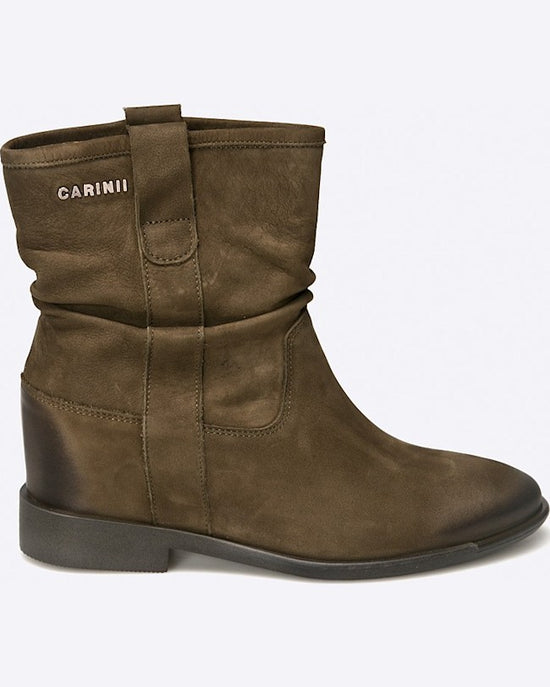 Botine Carinii verde maro