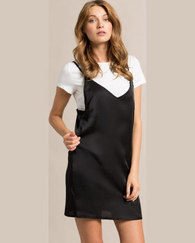 Rochie Missguided satin negru