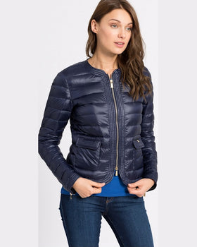 Geaca Trussardi de puf bleumarin