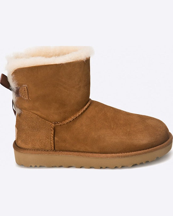 Pantofi UGG mini bailey bow ii maro auriu