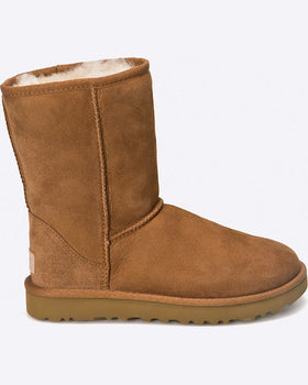 Pantofi UGG classic short ii maro auriu