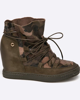 Pantofi Carinii verde închis