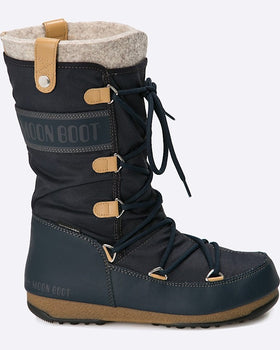 Cizme Moon Boot de iarna monaco felt bleumarin
