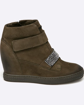 Pantofi Carinii verde închis