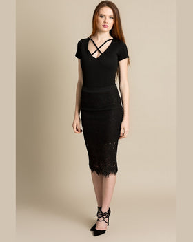 Fusta Missguided negru