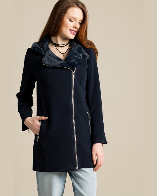 Palton Missguided bleumarin