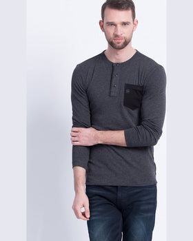 Longsleeve G-Star Raw negru cărbune