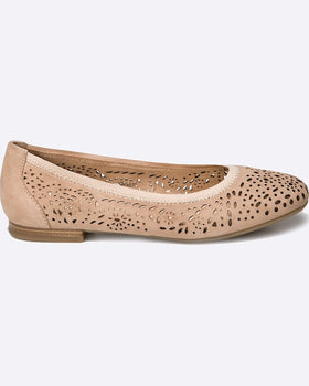 Balerini Caprice Bej Perforati