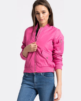 Geaca Tokyo Laundry bomber roz murdar