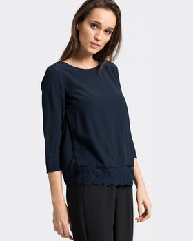 Bluza Vila bleumarin