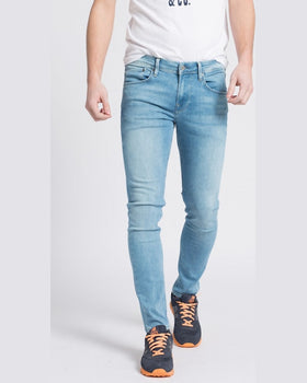 Jeansi Pepe Jeans finsbury albastru deschis