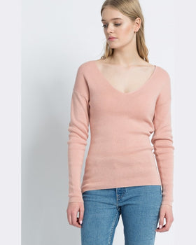 Pulover Review roz trandafiriu
