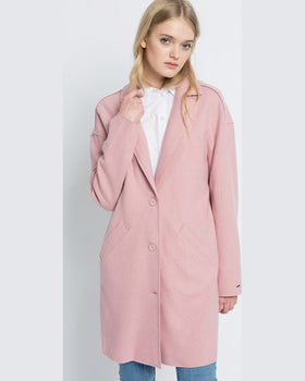 Palton Tommy Hilfiger roz pastelat