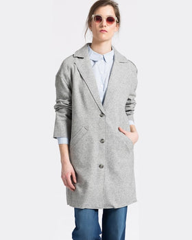 Palton Tommy Hilfiger gri deschis