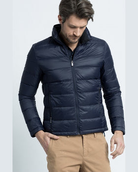 Geaca US Polo de puf bleumarin