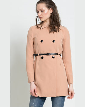 Palton Vero Moda culoarea piersicii