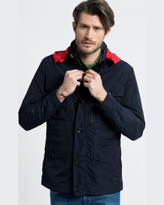 Geaca Tommy Hilfiger bleumarin