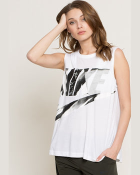 Top Nike alb