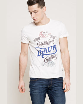 Tricou Scotch and Soda alb