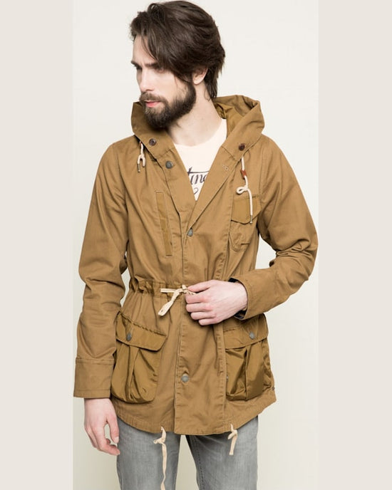 Parka Scotch and Soda hanorac maro auriu
