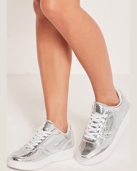 Tenisi Missguided argintiu