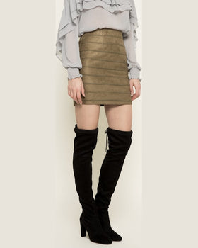 Fusta Missguided măsliniu cald