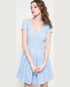 Rochie Kiss My Dress albastru pal