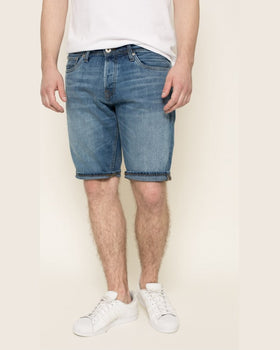 Pantaloni Jack and Jones scurti albastru