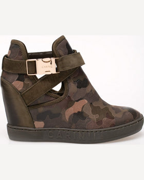 Pantofi Carinii verde închis