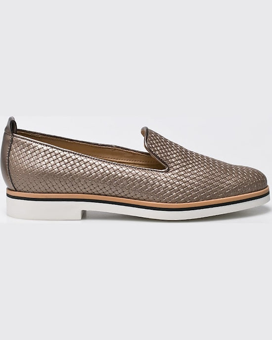 Mocasini Geox maro auriu