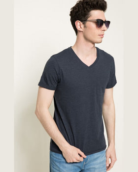 Tricou Negru in V Jack and Jones