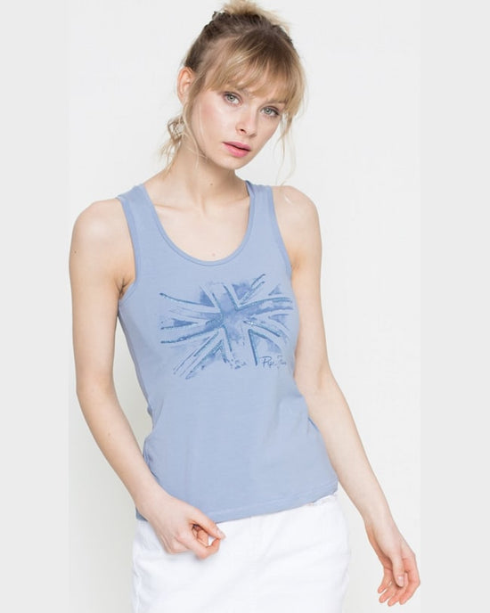 Top Pepe Jeans albastru deschis