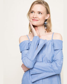 Bluza Noisy May albastru deschis