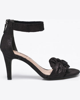 Sandale Oliver s. oliver pantofi cu toc black label negru