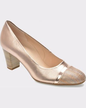 Gabor Pantofi aurii din piele naturala