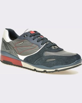 Geox Pantofi sport bleumarin din piele intoarsa