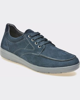 Geox Pantofi bleumarin din piele intoarsa