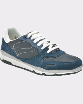 Geox Pantofi sport bleumarin din material textil