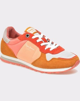 Pepe Jeans Pantofi sport portocalii din material textil