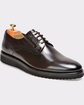 Le Colonel Pantofi maro din piele naturala