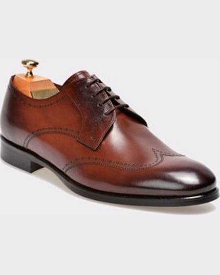 Le Colonel Pantofi maro din piele naturala